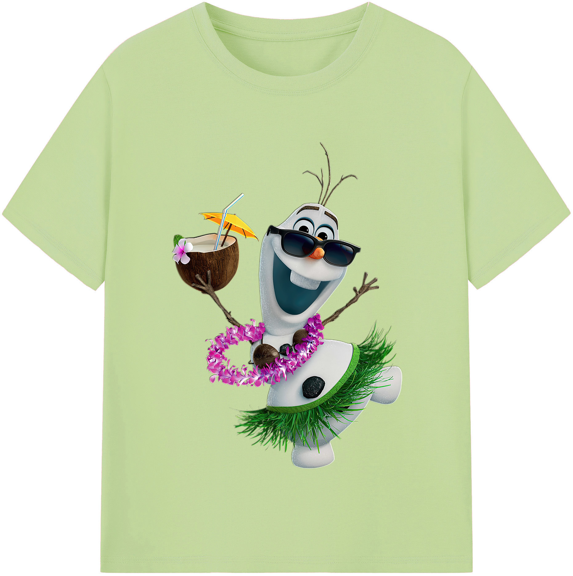 （画像用） アナと雪の女王 アンナ エルサ Frozen Anna Elsa 綿100％半袖Tシャツ（フロントプリント）